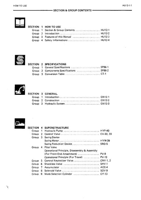 HITACHI EX100W EX100WD EXCAVATOR SERVICE MANUAL