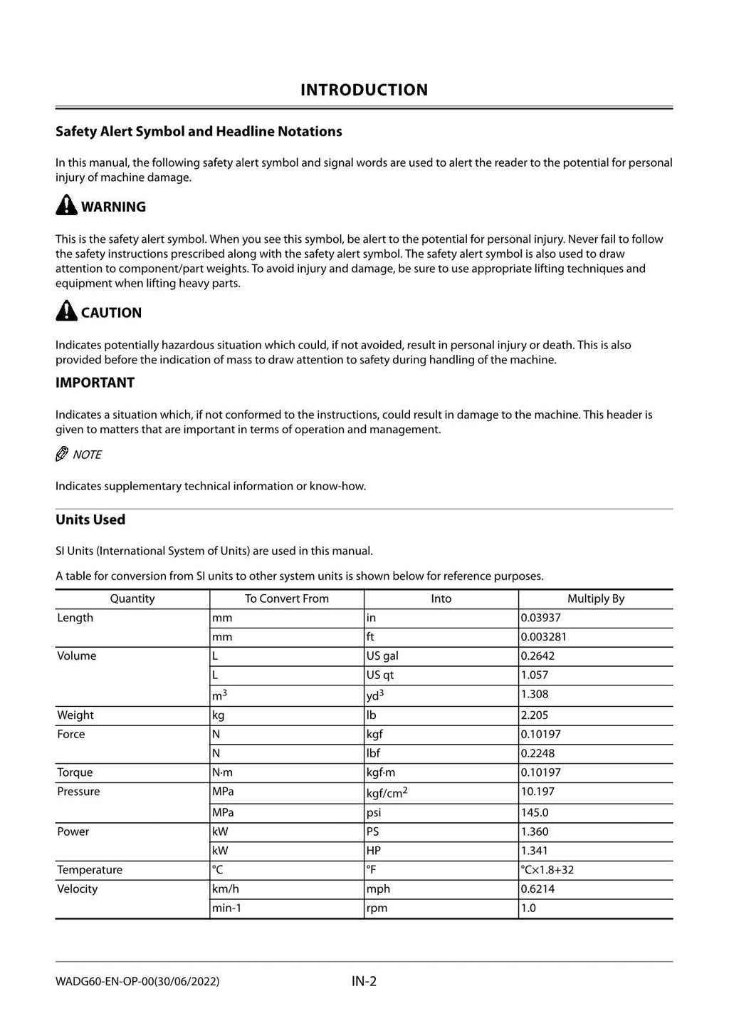 Hitachi ZX35U-5NZX50U-5NZX60USB-5N Angle Blade Service manual WADG-EN-OP-00