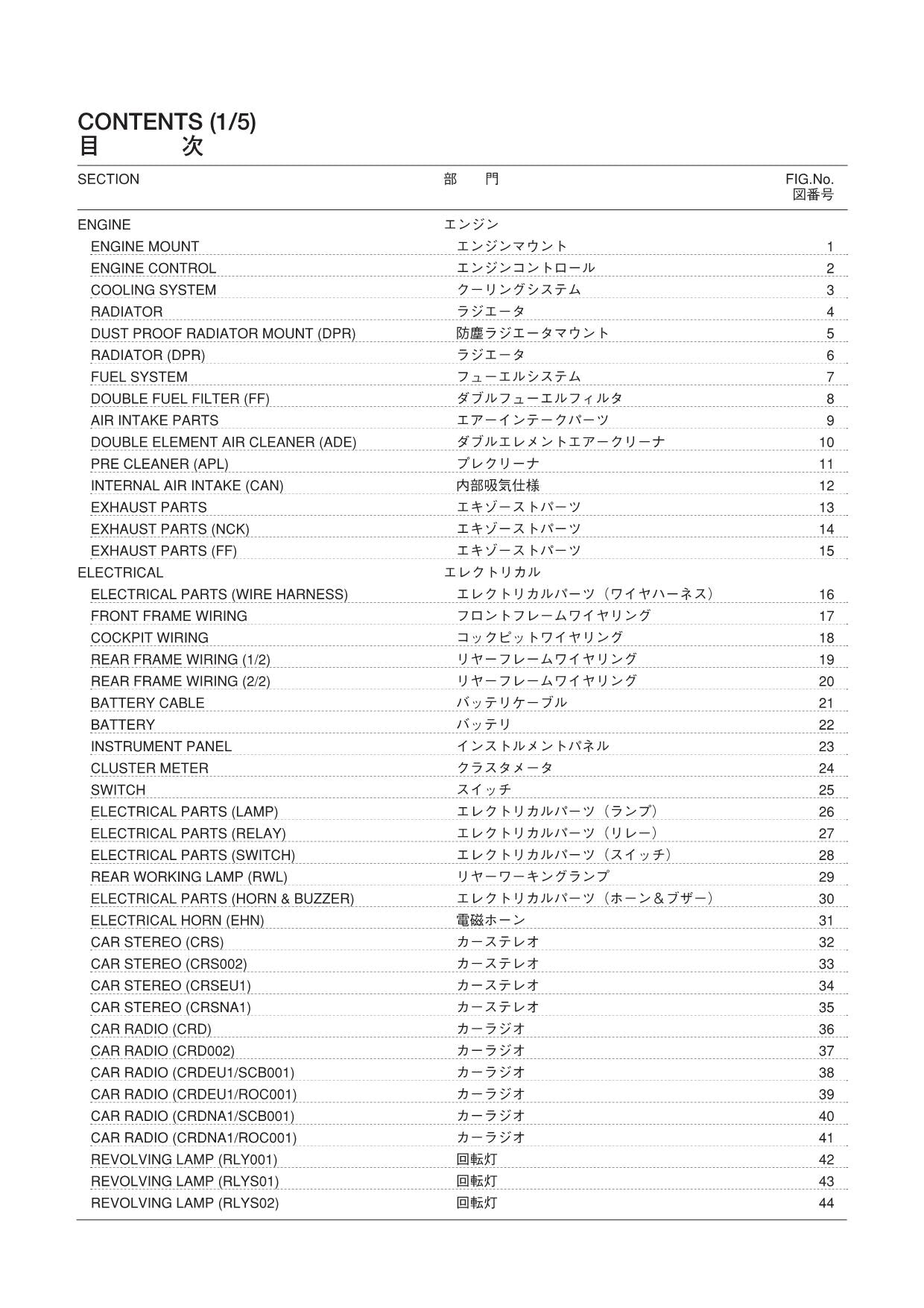 Hitachi LX70HD-7 Wheel Loader Parts Catalog Manual SN 000101-up