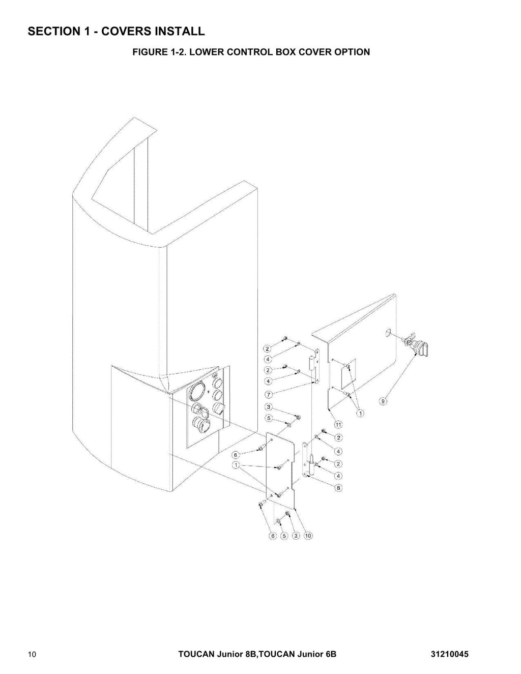 TOUCAN Junior 6B Junior 8B Vertical Lift Parts Catalog Manual Multi language
