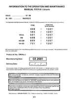 Liebherr R974 B Litronic Excavator Operators manual serial 1207