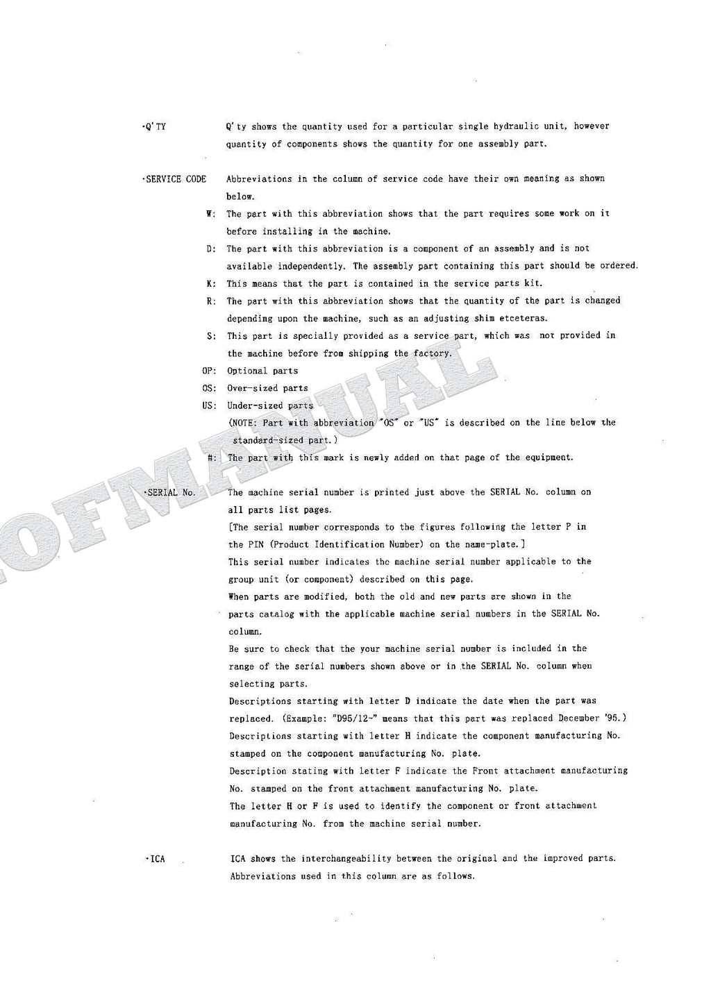 HITACHI EX100-5 EX100M-5 EX110M-5 EX100-5E Equip Excavator Parts Catalog Manual