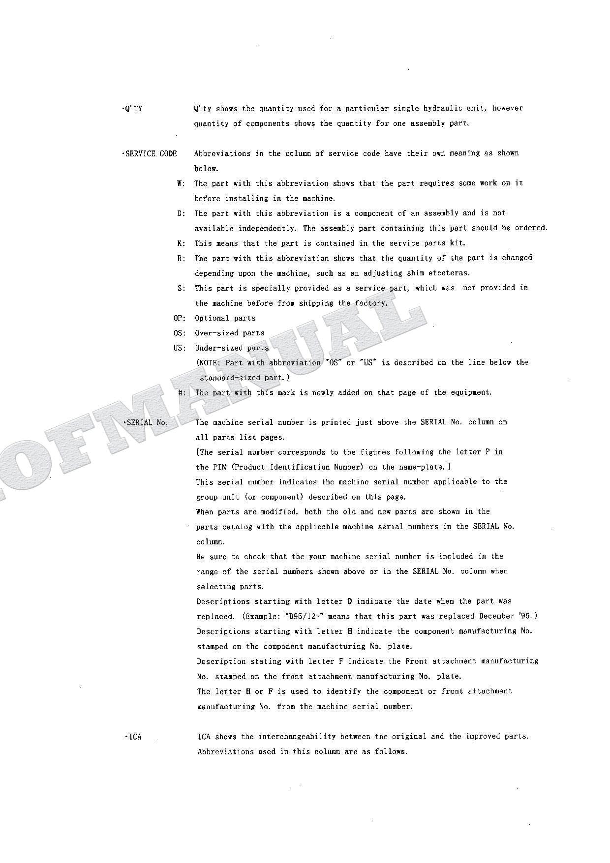 HITACHI EX100-5 EX100M-5 EX110M-5 EX100-5E Equip Excavator Parts Catalog Manual