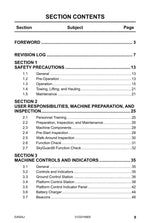 Manual del operador de mantenimiento y operación de la plataforma elevadora JLG E450AJ 3122316900