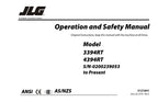 Manual del operador de mantenimiento y operación de elevadores de tijera JLG 3394RT 4394RT 3121641