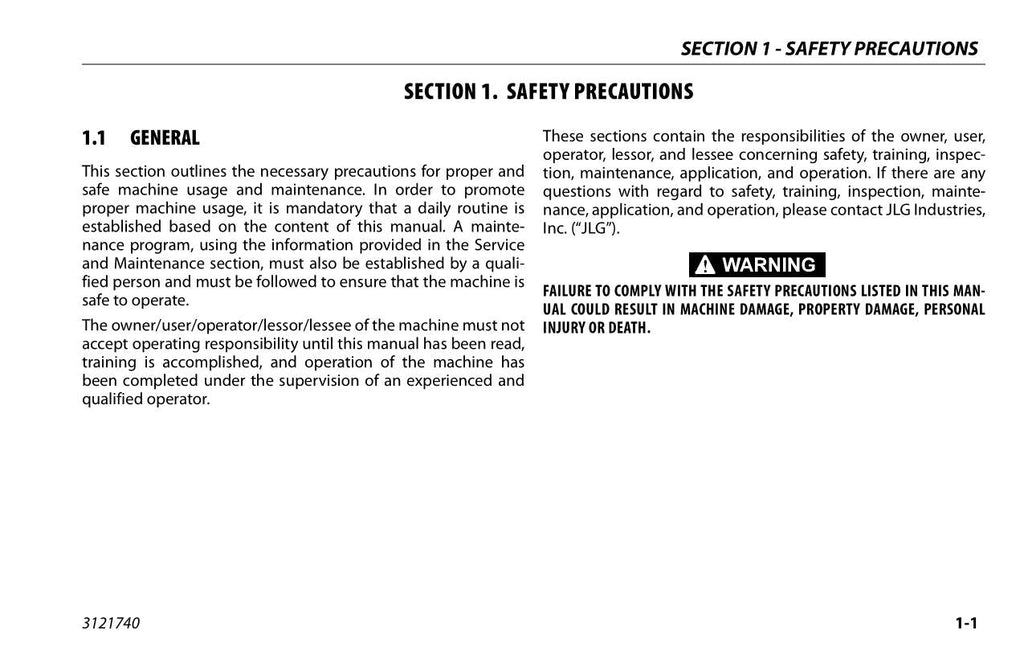 Manual del operador de mantenimiento y operación del mástil vertical JLG Ecolift 50 Ecolift 70