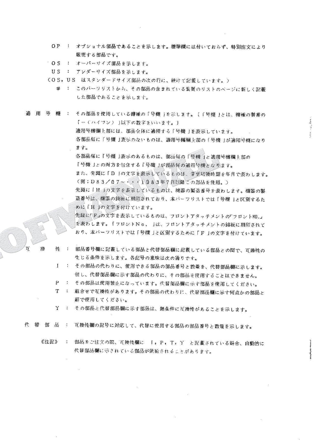 HITACHI UH043 Excavator Parts Catalog Manual EP735-2-1