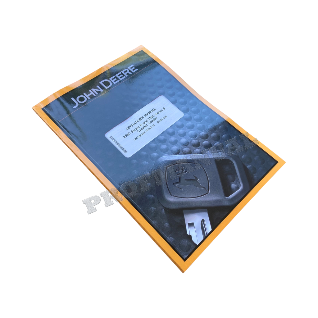 MANUAL DEL OPERADOR DEL CARGADOR SOBRE ORUGAS JONH DEERE 655CII 755CII 655C II + ¡BONIFICACIÓN! 
