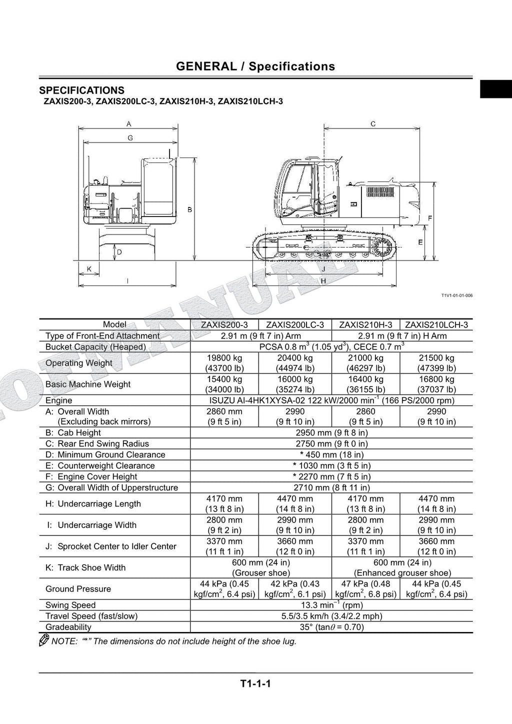 HITACHI ZX225USR-3 ZX240-3 Excavator Service manual Operat principle