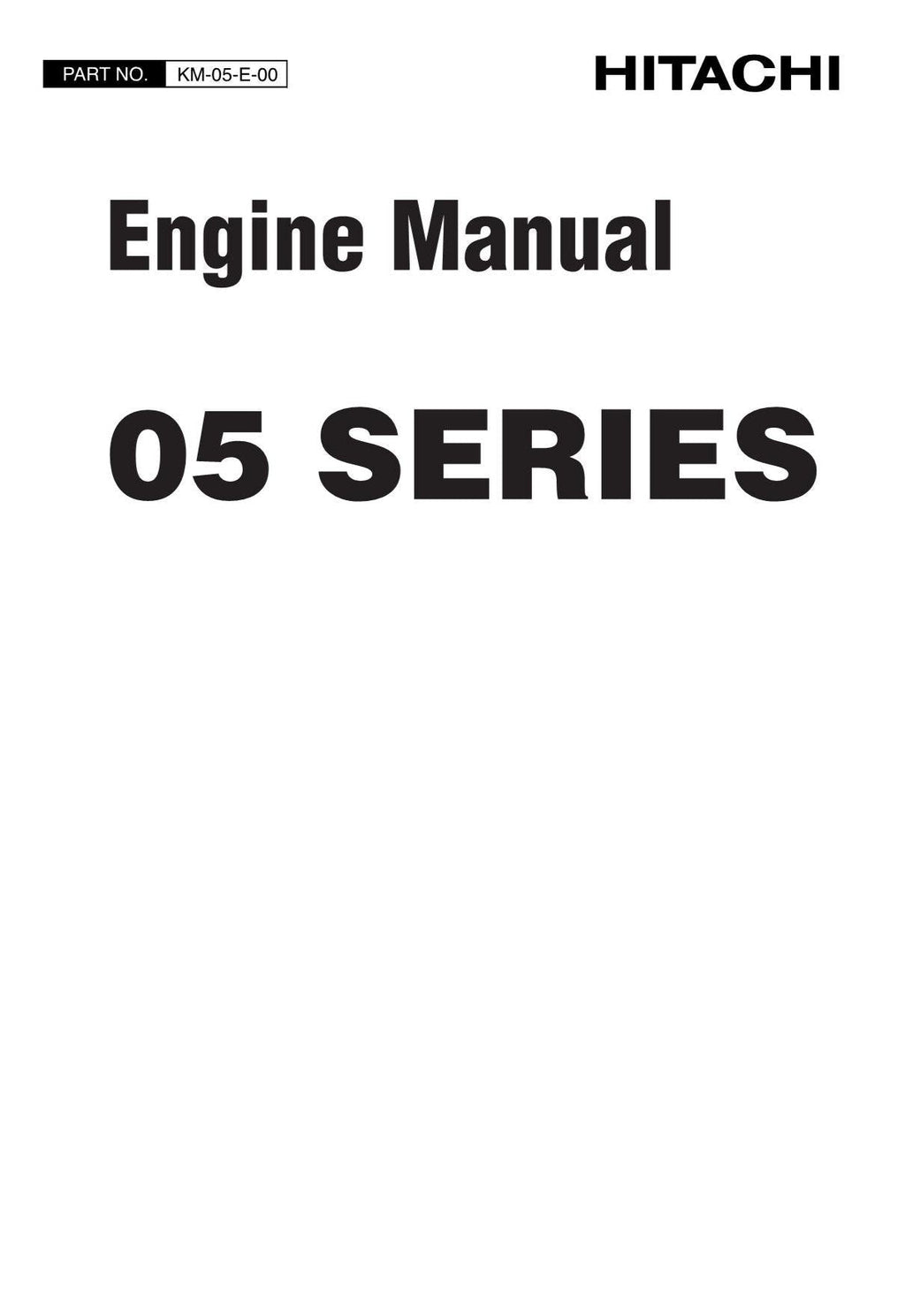 Hitachi VR408 HX99B-2 HX120B-2 HX140B-2 LX15-7 LX15SL-7 Engine Service manual