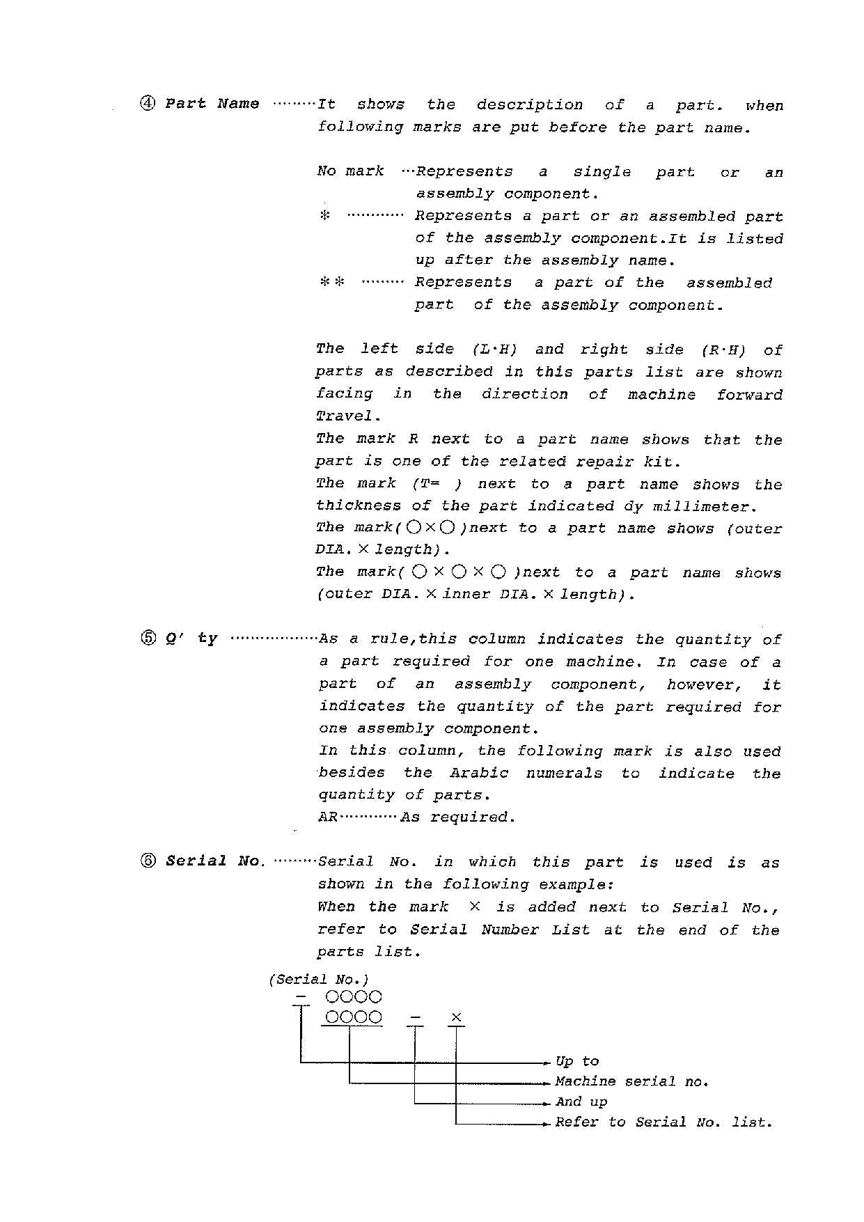 Hitachi FL335-1 Wheel Loader Parts Catalog Manual SN all