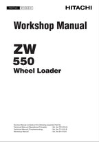 Hitachi ZW550 Wheel Loader Workshop Manual W11C5-E-01