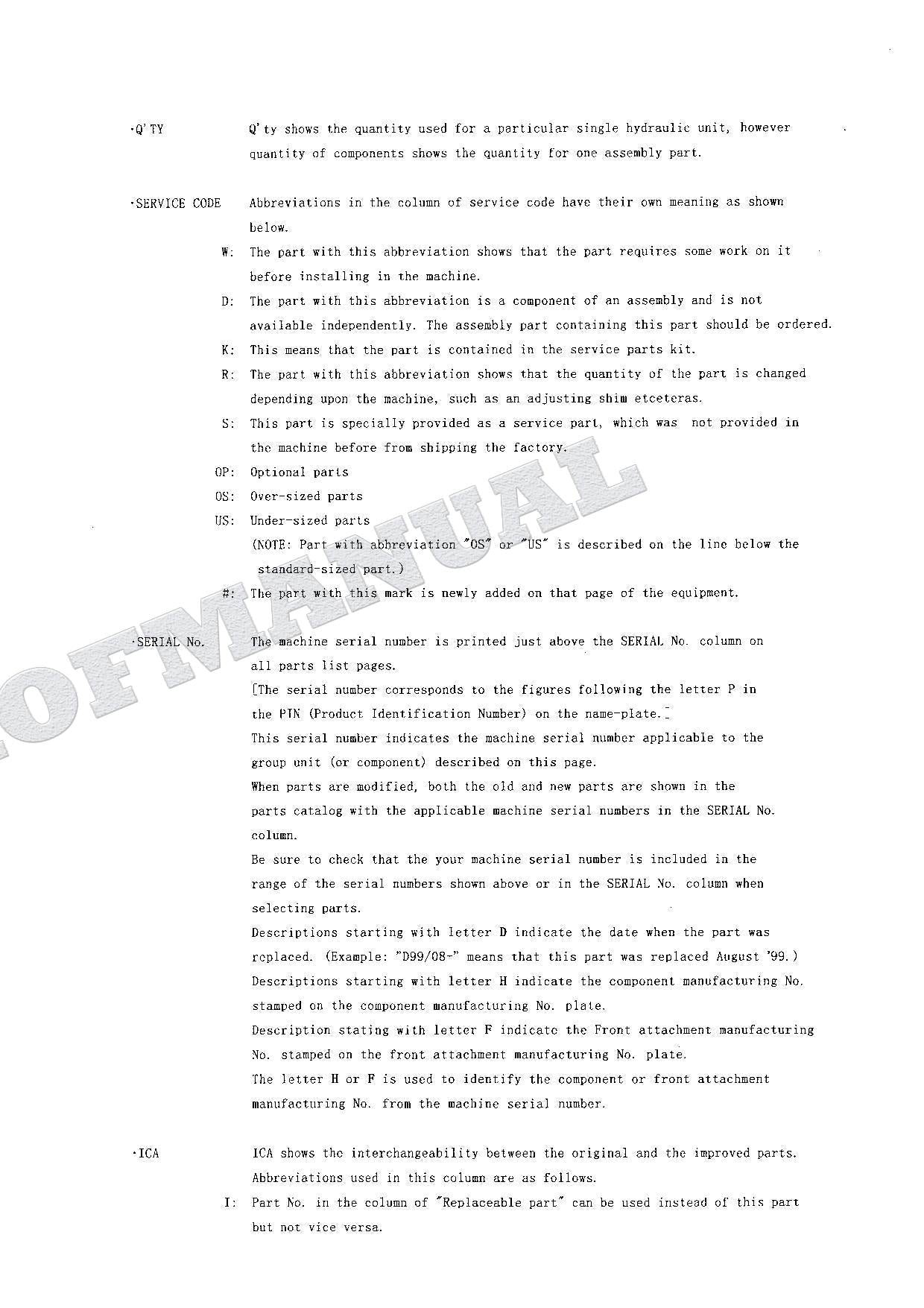 HITACHI EX135USRK Equipment Component Excavator Parts Catalog Manual