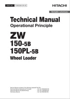 Hitachi ZW150-5B ZW150PL-5B Wheel Loader Technical Manual Operational Principle