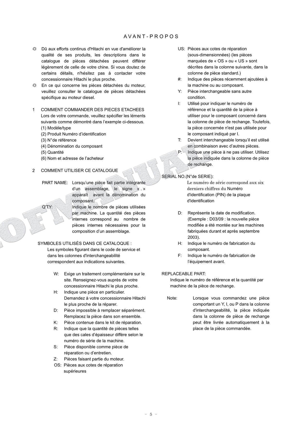 Manual del catálogo de piezas de la excavadora de cabina alta fija HITACHI ZX225USR-3 ZX240-3