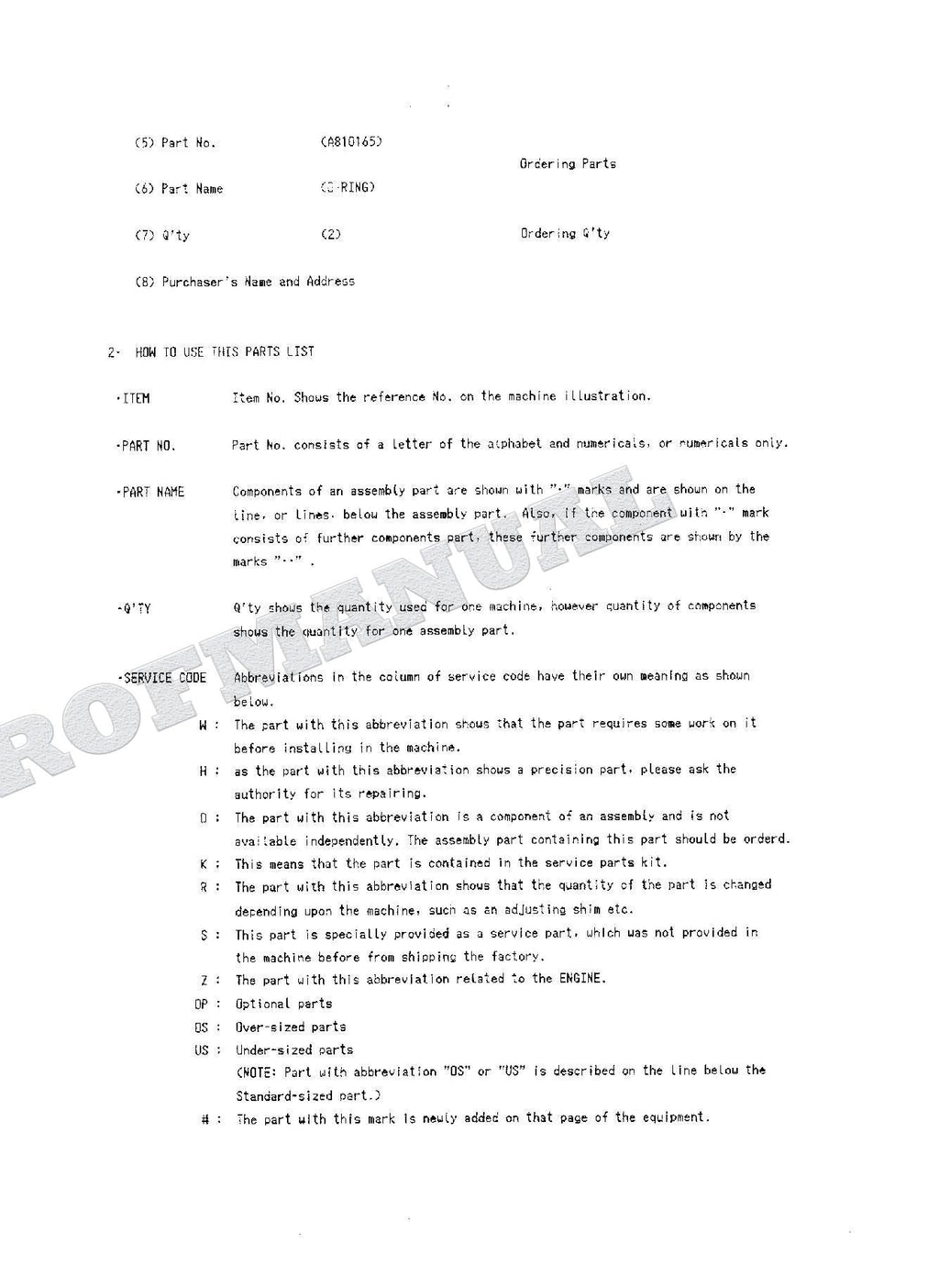 HITACHI UH025-7 UH033 Excavator Parts Catalog Manual