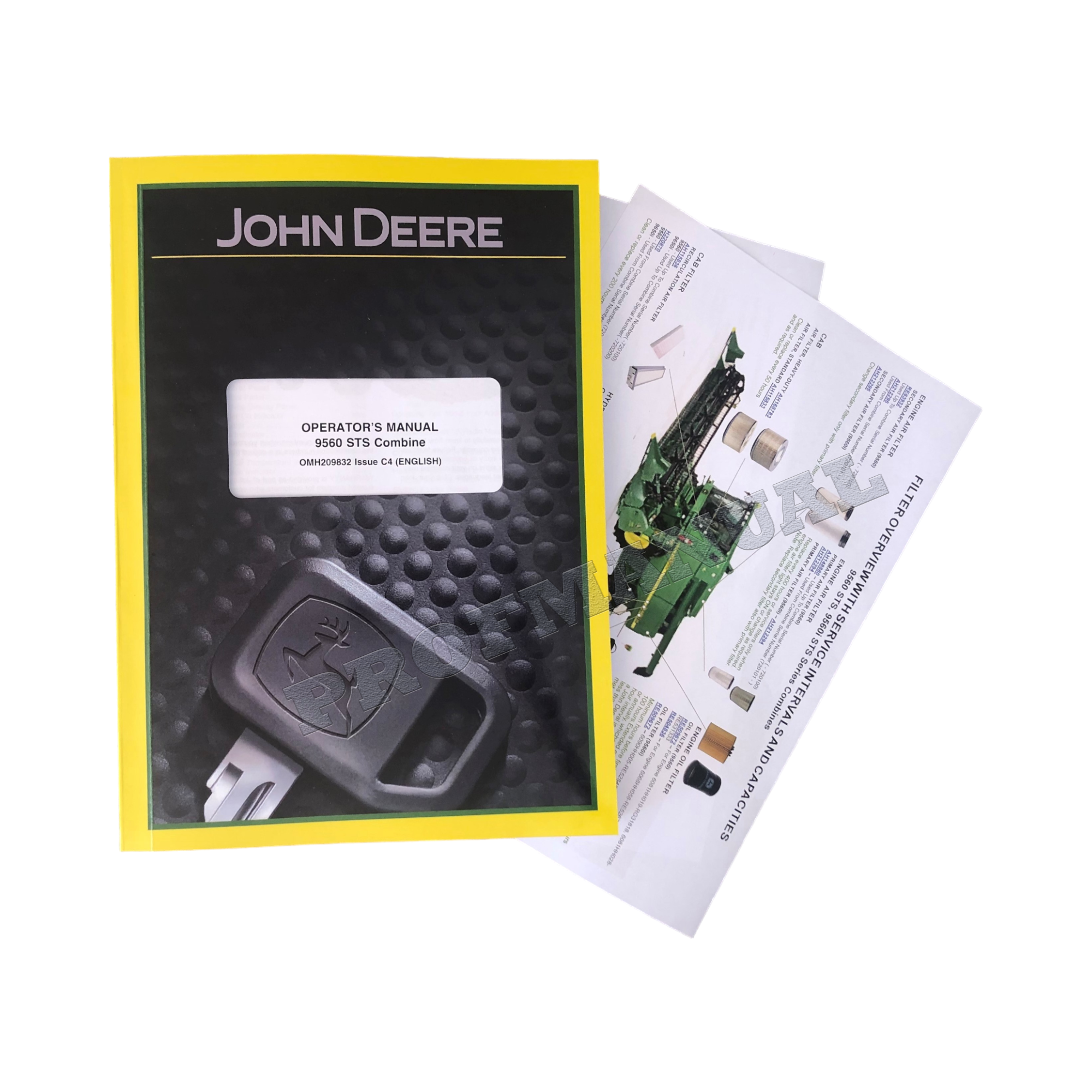 MANUAL DEL OPERADOR DE LA COSECHADORA JOHN DEERE 9560 STS + ¡EXTRA! OMH209832 