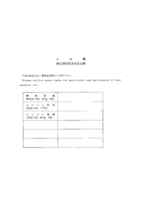 Manual del catálogo de piezas de la excavadora Hitachi EX25-2