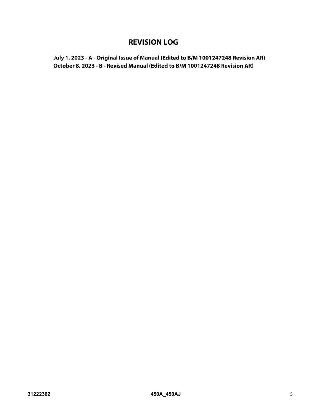 Manual del catálogo de piezas del elevador de pluma JLG 450A 450AJ