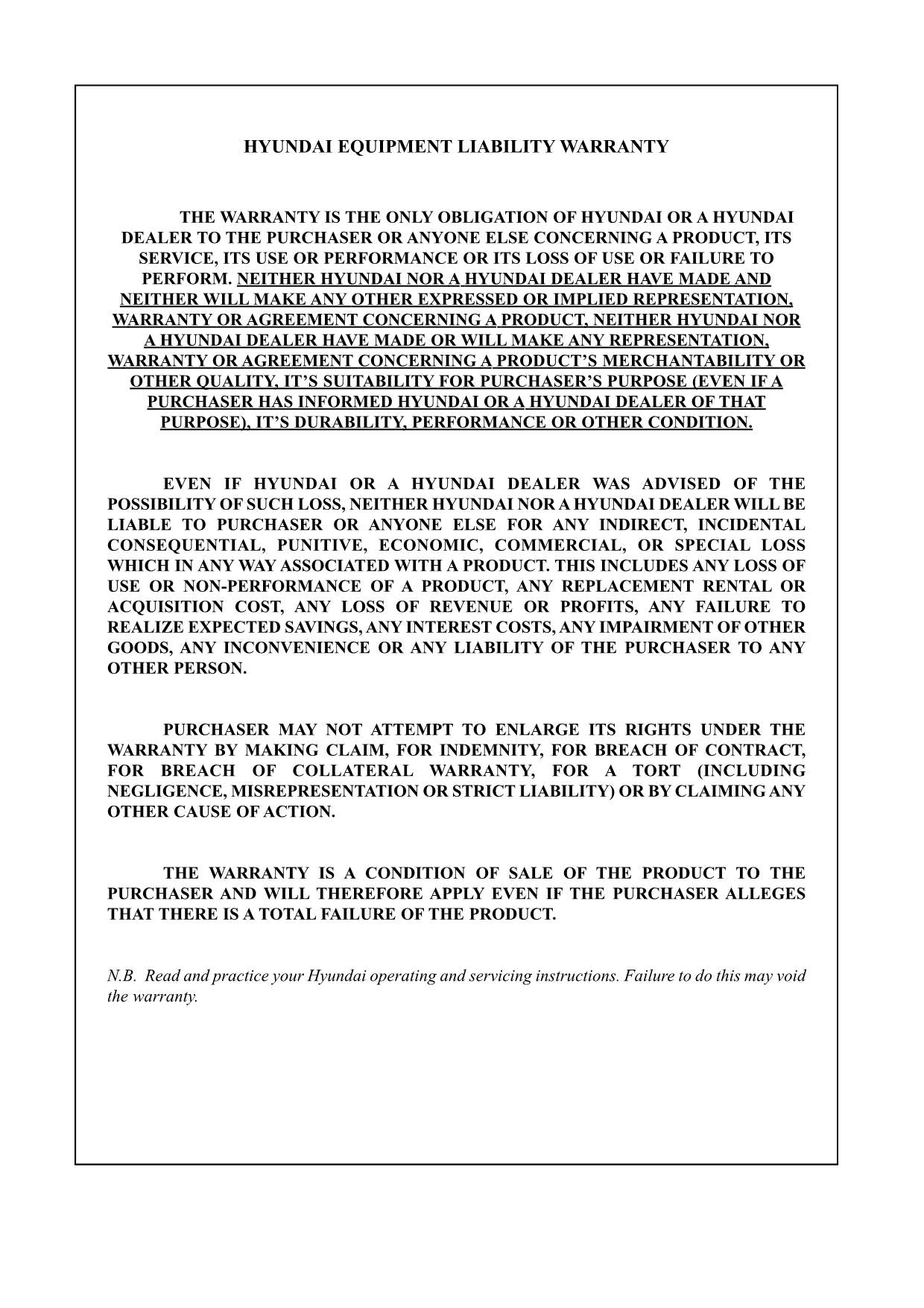 Hyundai HSL1200T SKID STEER LOADER Operators Maintenance Manual