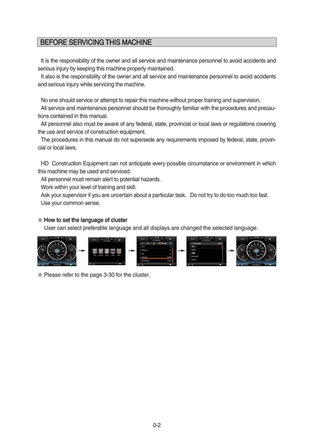 Hyundai HX220 NL CRAWLER EXCAVATOR Operators Maintenance Manual