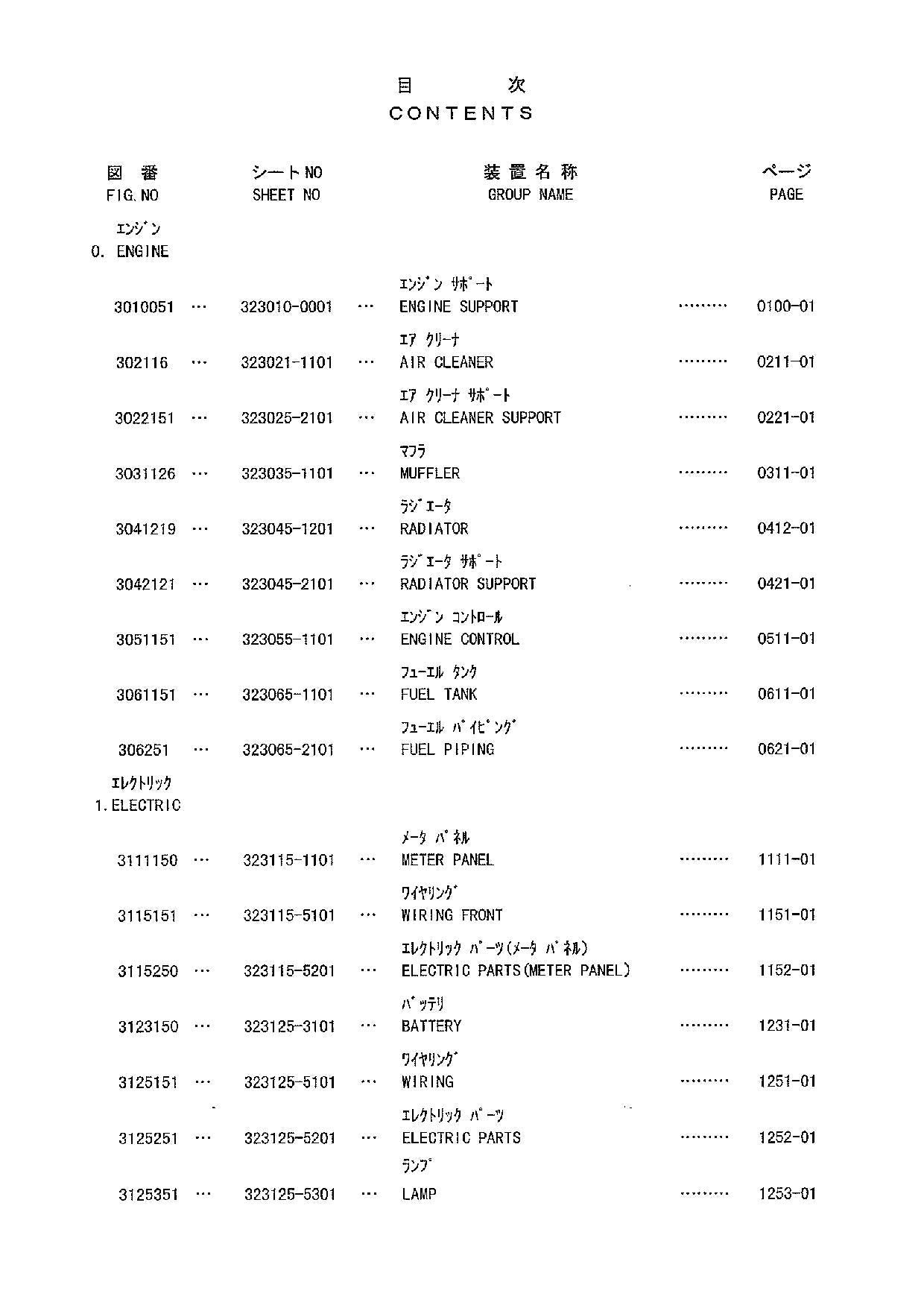 Hitachi SL302 Wheel Loader Parts Catalog Manual SN all