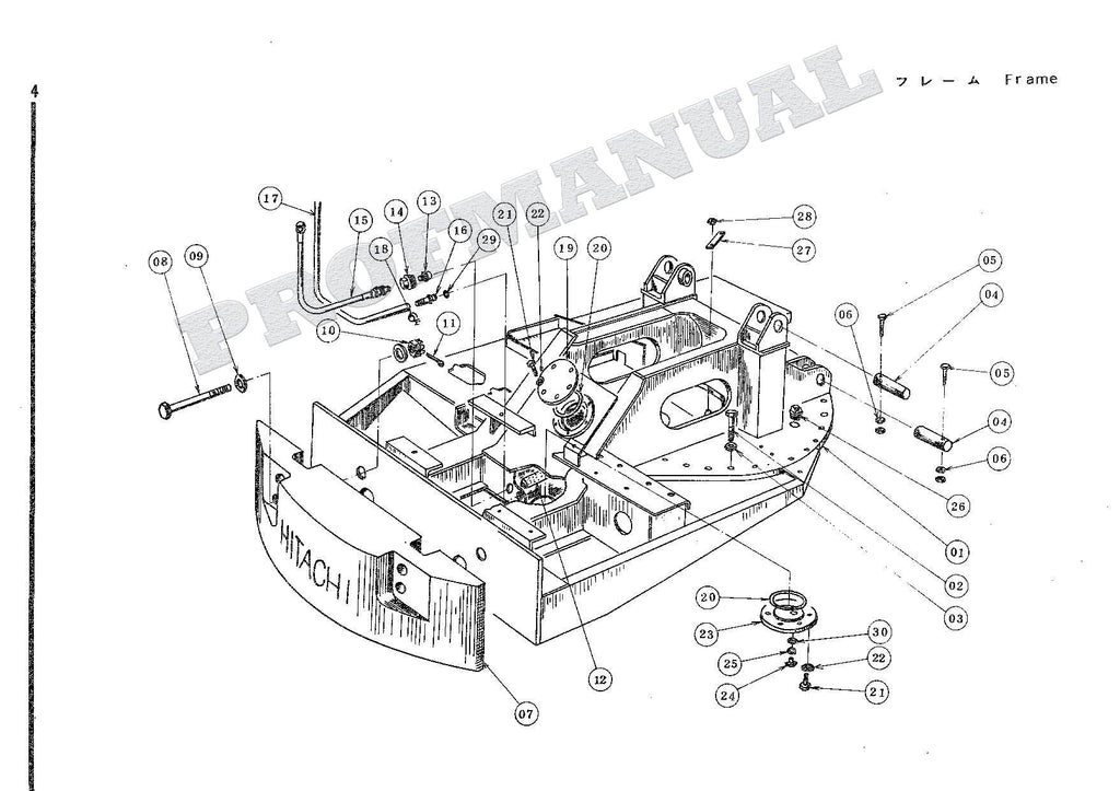 HITACHI UH03-2 CONSTRUCTION Excavator Parts Catalog Manual