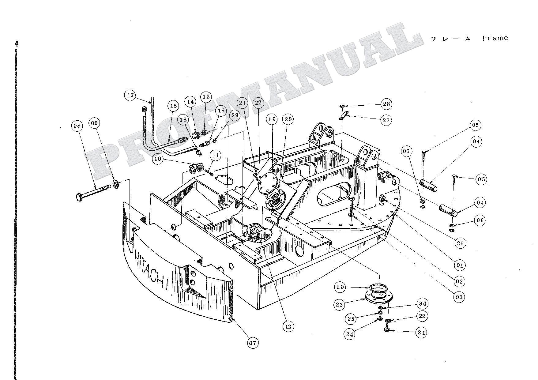 HITACHI UH03-2 CONSTRUCTION Excavator Parts Catalog Manual