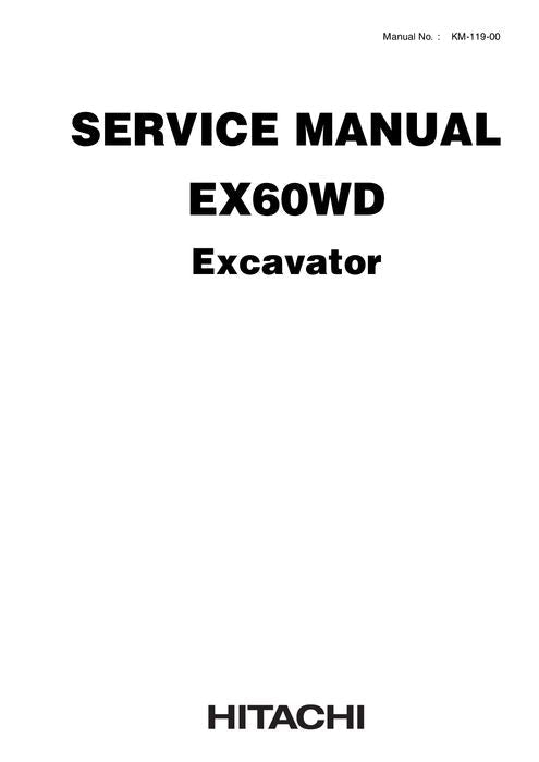 HITACHI EX60WD EXCAVATOR SERVICE MANUAL