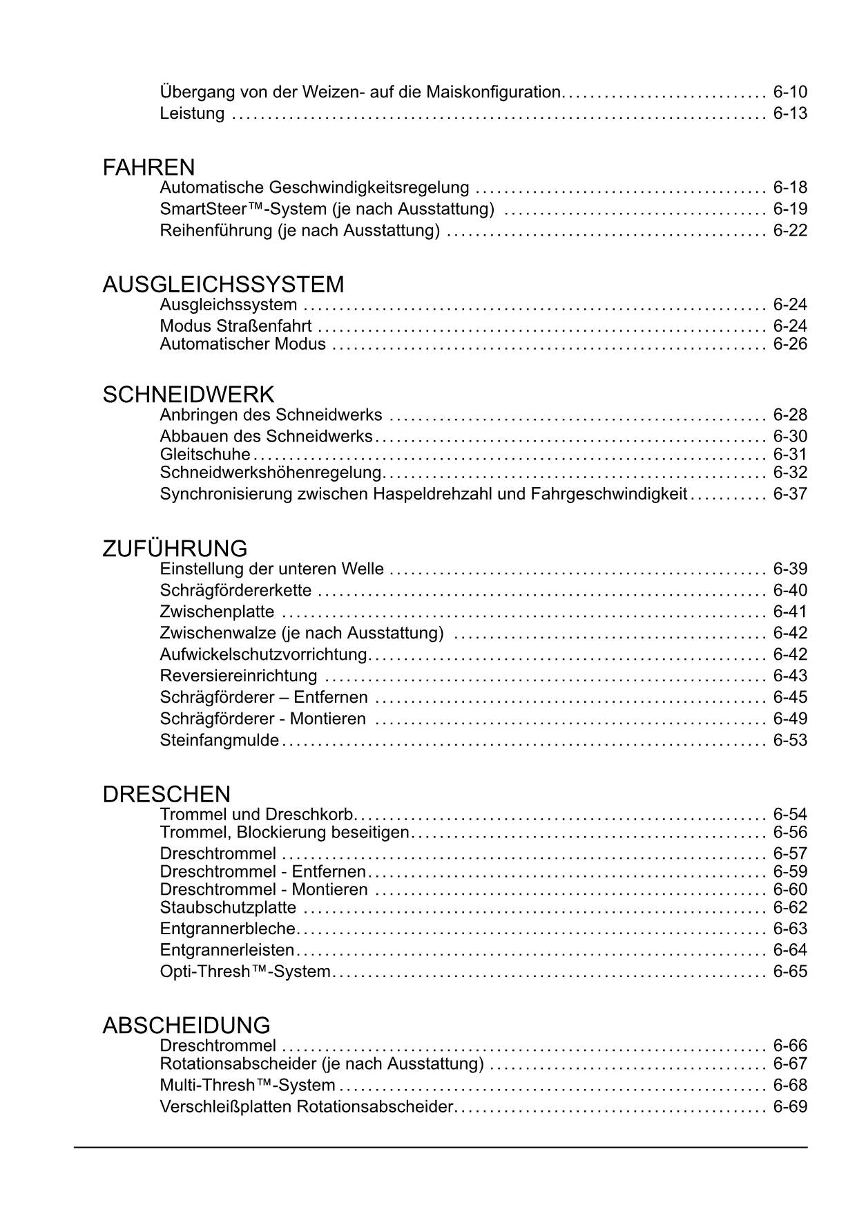 New Holland CX6 80 CX6 90 CX6 90 LATERALE Mähdrescher Betriebsanleitung Ab 1984