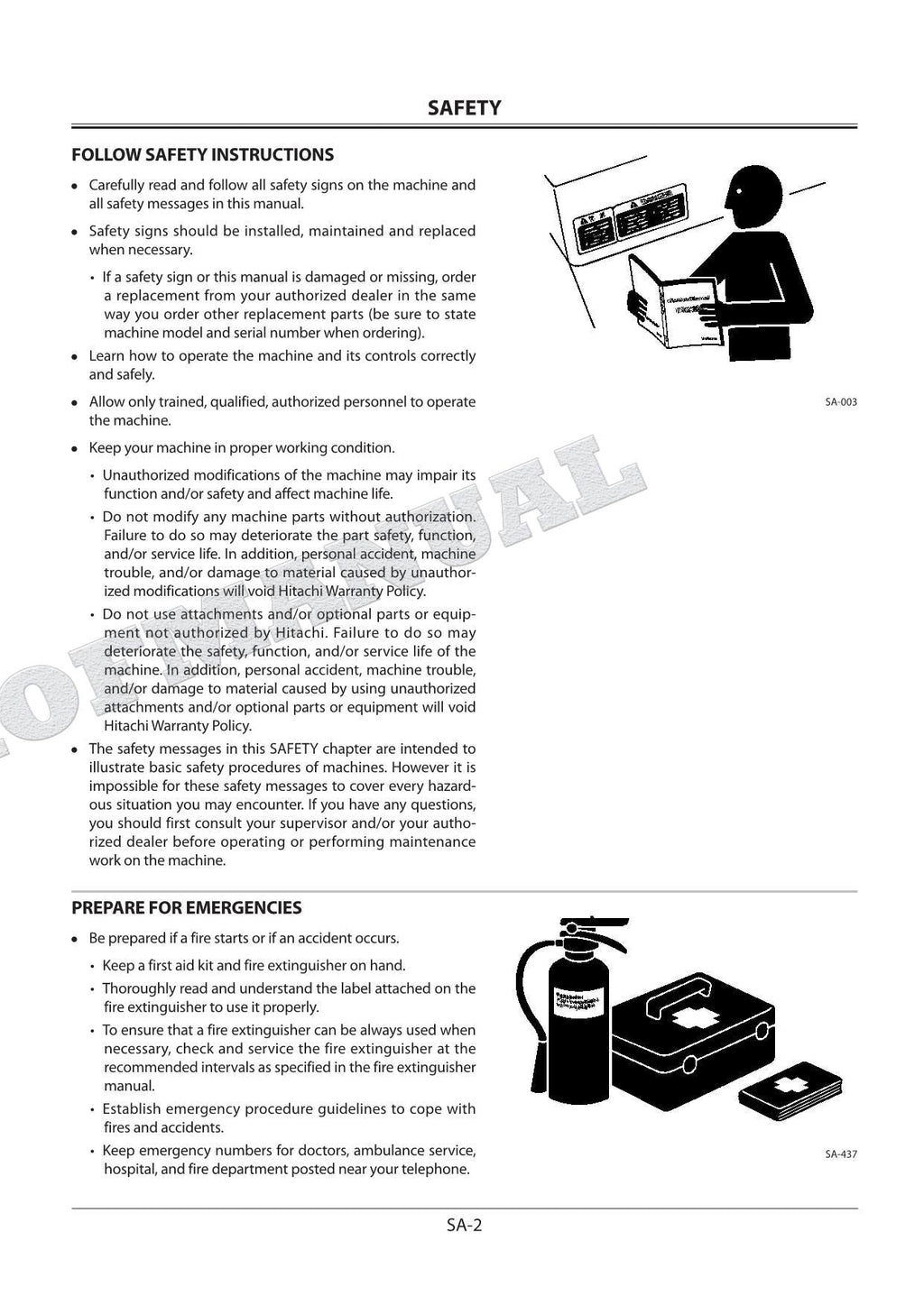 HITACHI MA200-G Soft Terrain Backhoe Workshop Manual with Big Schematics