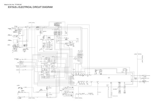 HITACHI EX75UR-5 EXCAVATOR SERVICE MANUAL TT197ECIR