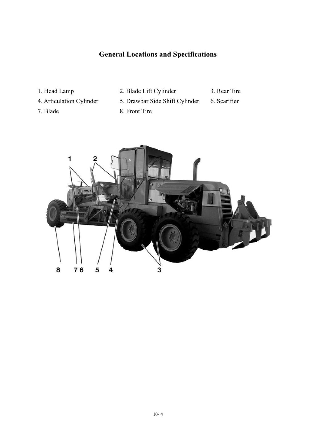 Hyundai HG190 MOTOR GRADER Operators Maintenance Manual