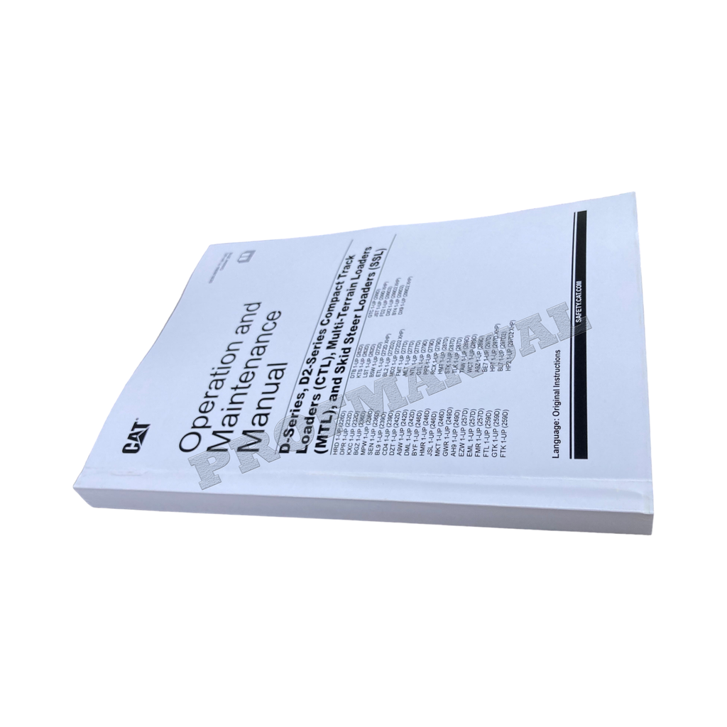 CATERPILLAR 226D 232D 236D 239D 242D 249D 257D 259D 262D 272D MANUAL DEL OPERADOR