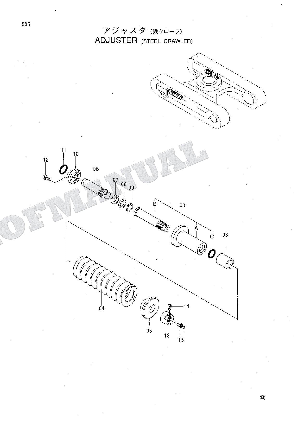 HITACHI EX120-5Z Special Specification Excavator Parts Catalog Manual