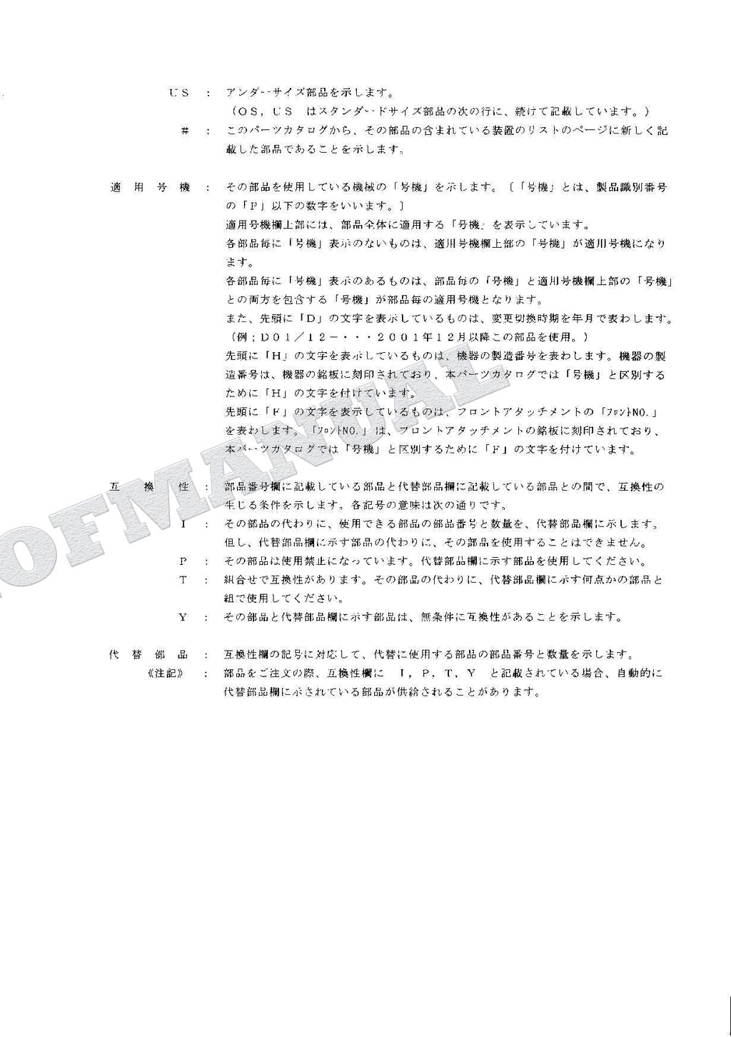 HITACHI ZAXIS ZX95 Excavator Parts Catalog Manual SN 010001-