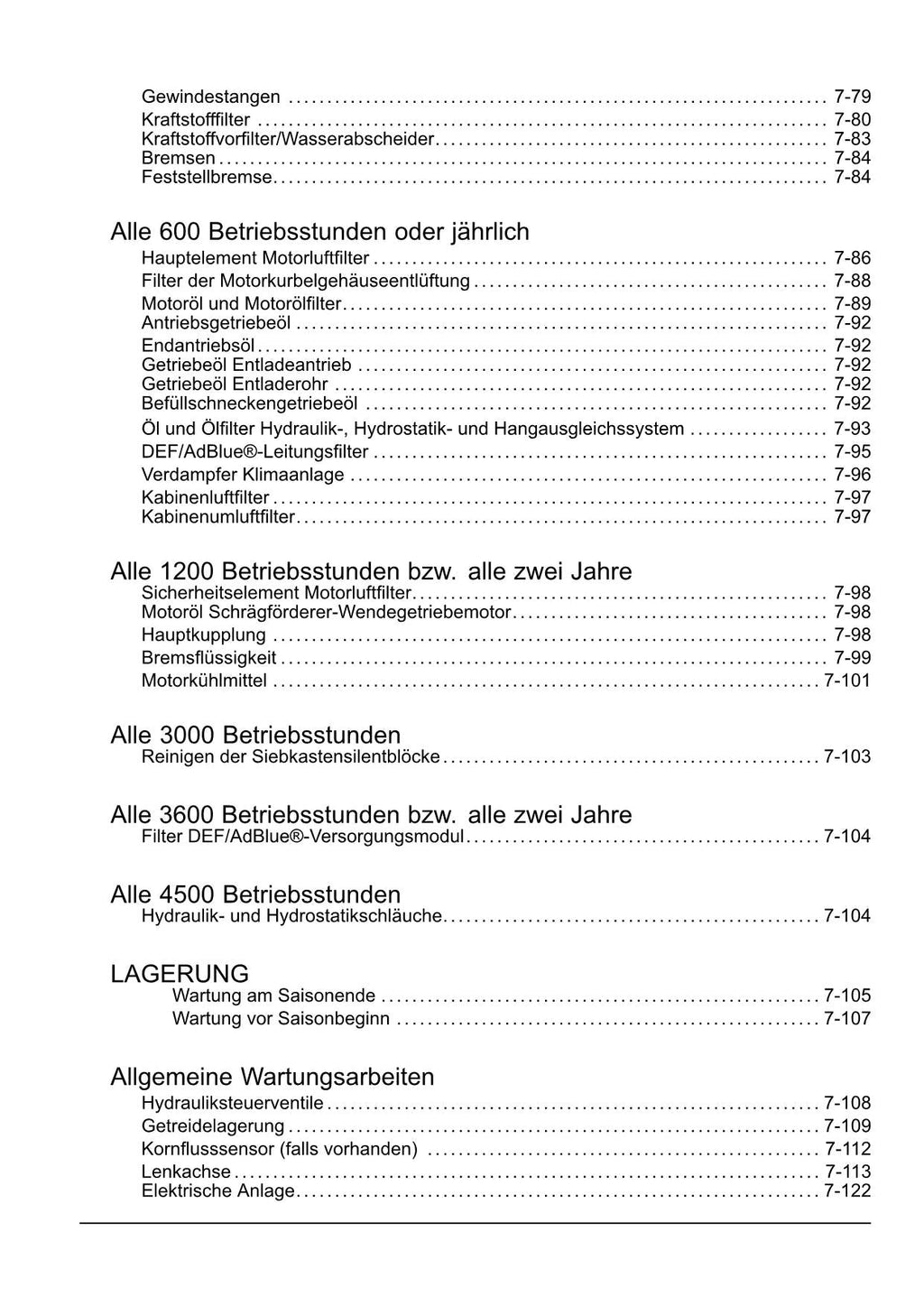 New Holland CX5080 CX5090 CX5090 Laterale Betriebsanleitung