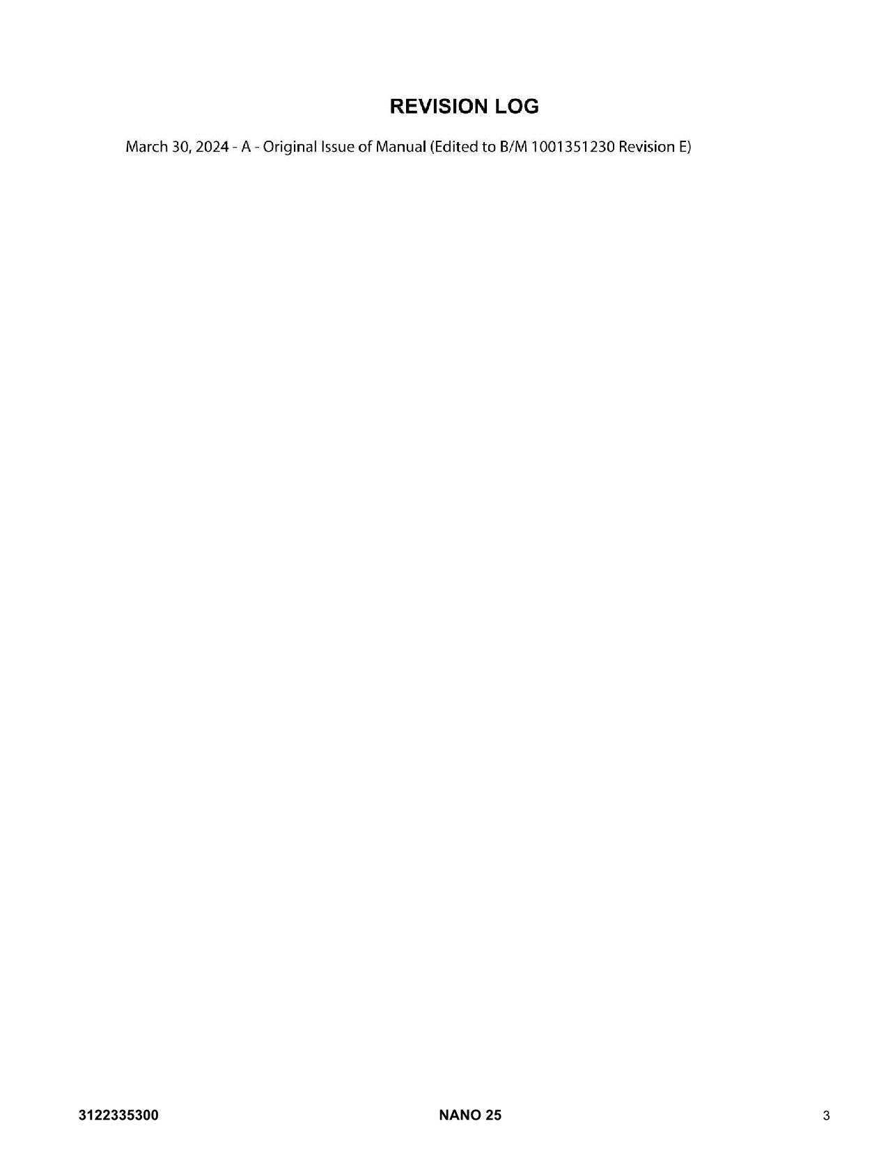 JLG NANO 25 POWER TOWER Parts Catalog Manual