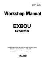 HITACHI EX80U Excavator Workshop Service Manual