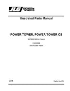 JLG POWER TOWER CS Parts Catalog Manual SN P900014859 to Present