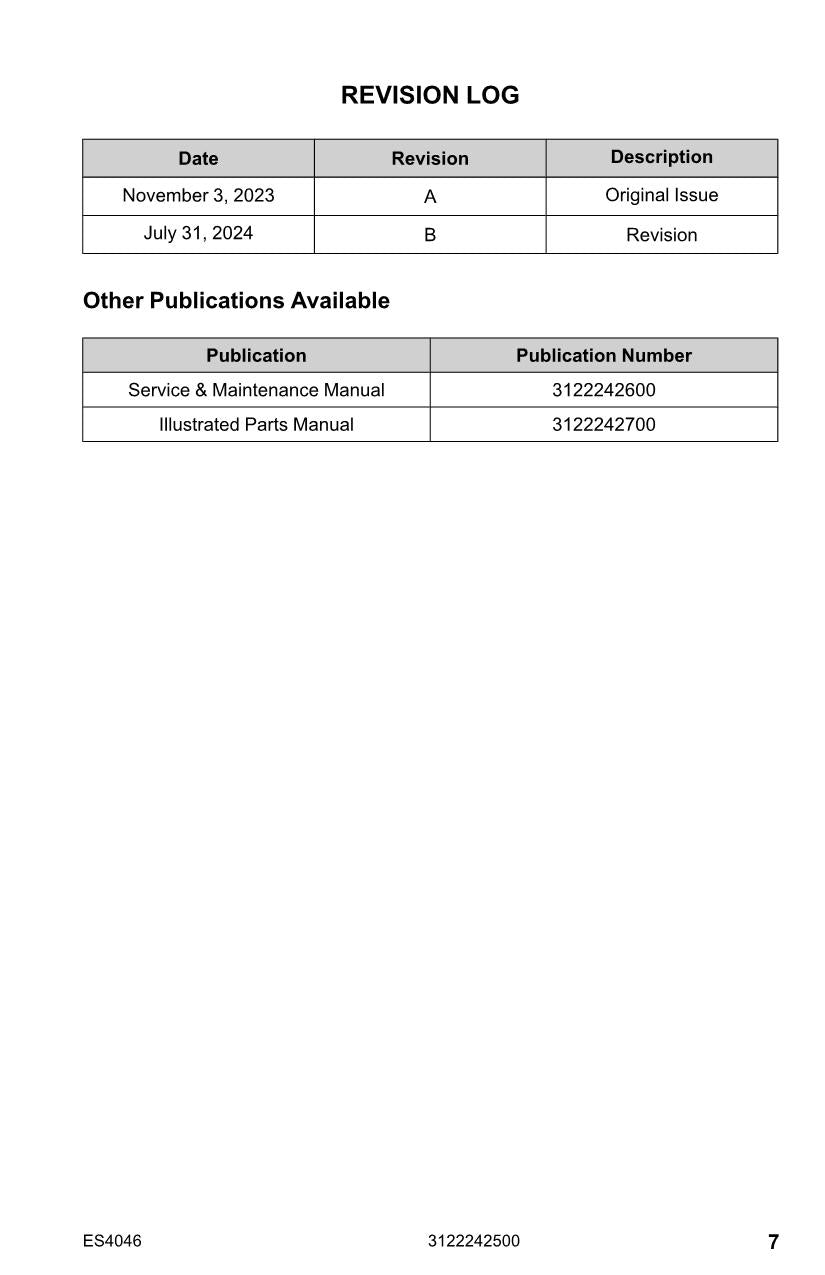 Manual del operador de mantenimiento y operación del elevador de tijera JLG ES4046