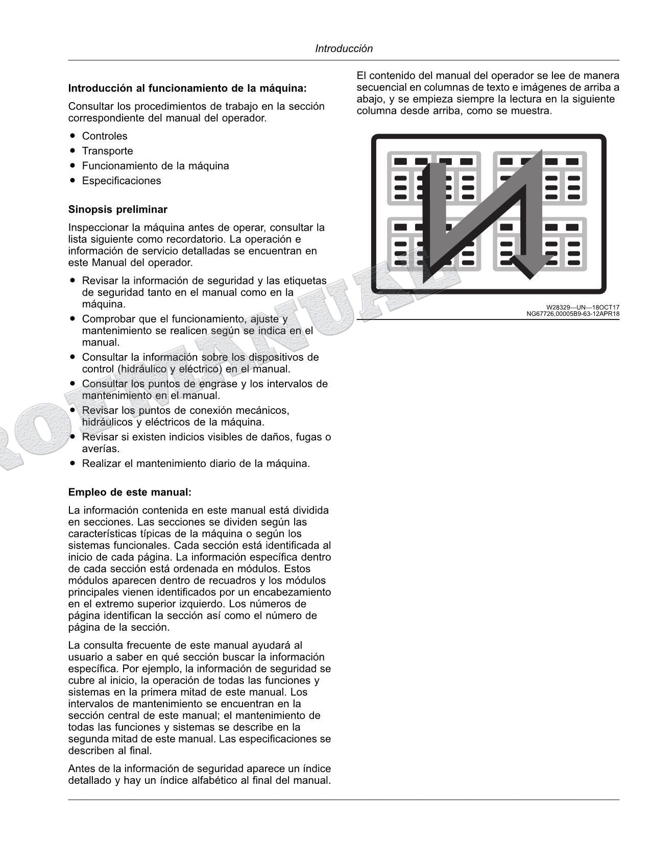 John Deere 1035 jardinera Manual del Operador Español