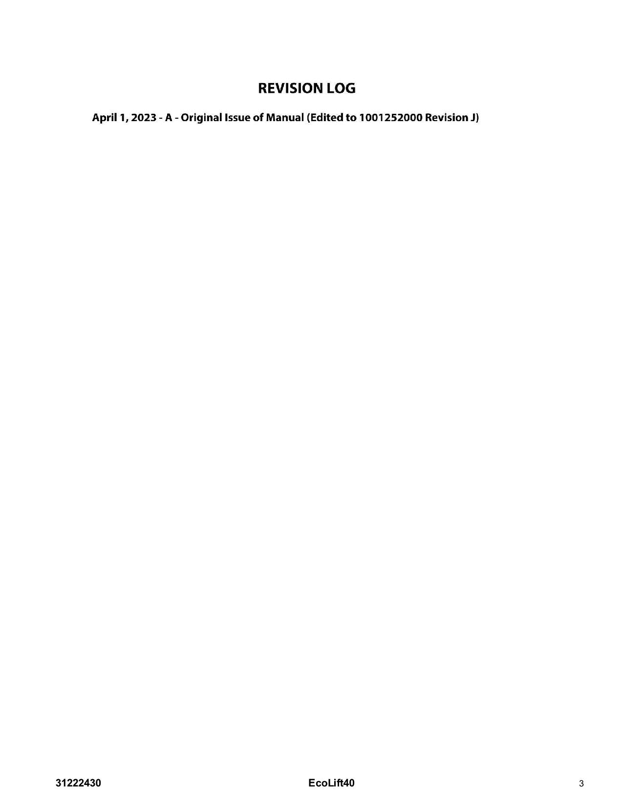 Manual del catálogo de piezas del mástil vertical JLG Ecolift 40