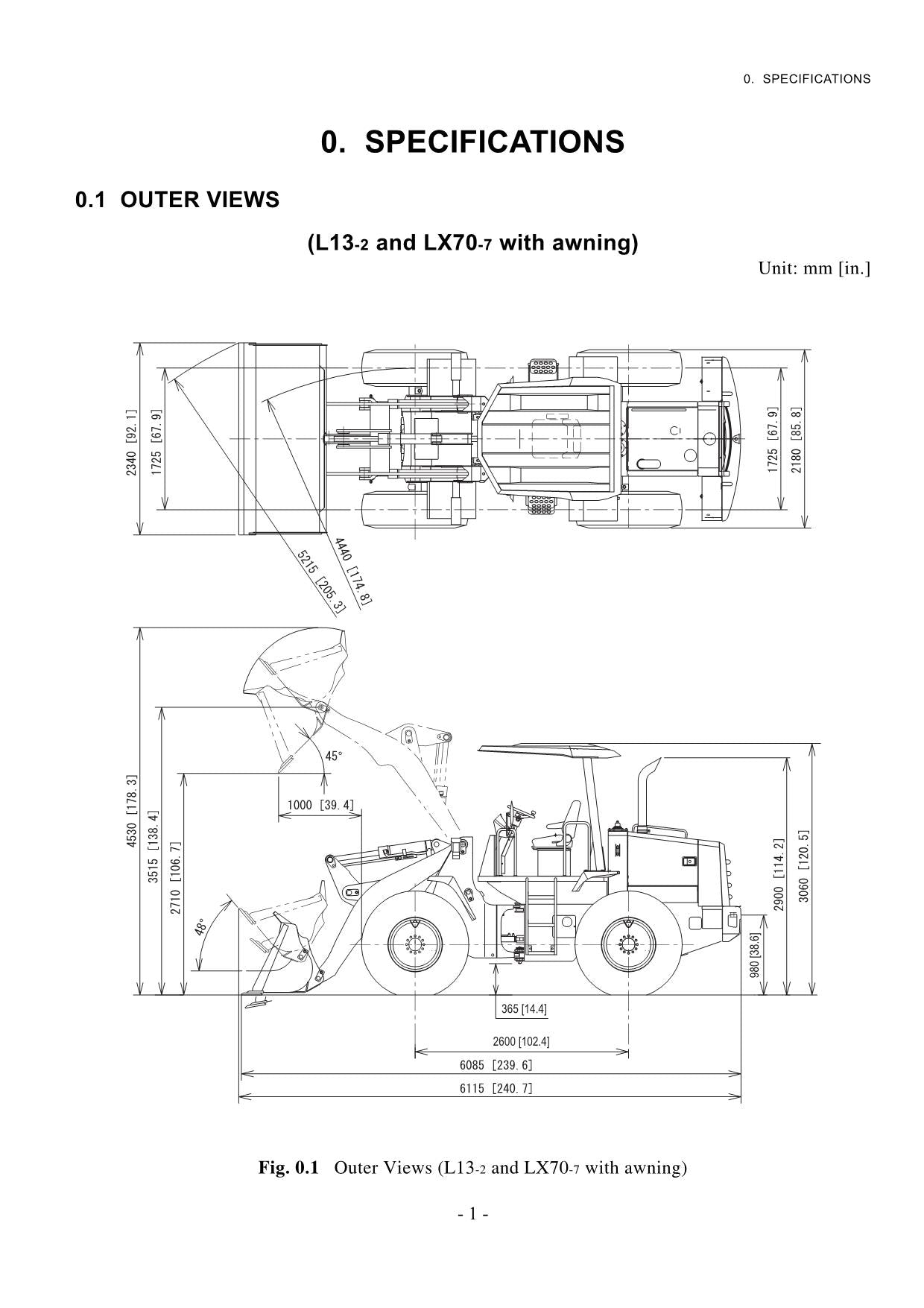 Hitachi LX70-7 LX80-7 Wheel Loader Technical Manual +Schematics T077E-00