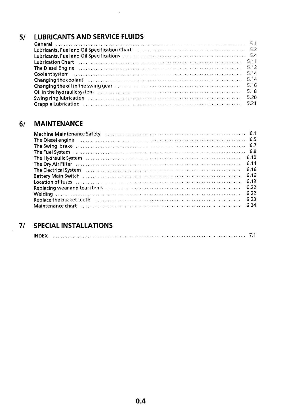 Liebherr A902 Material Handler Excavator Operators manual