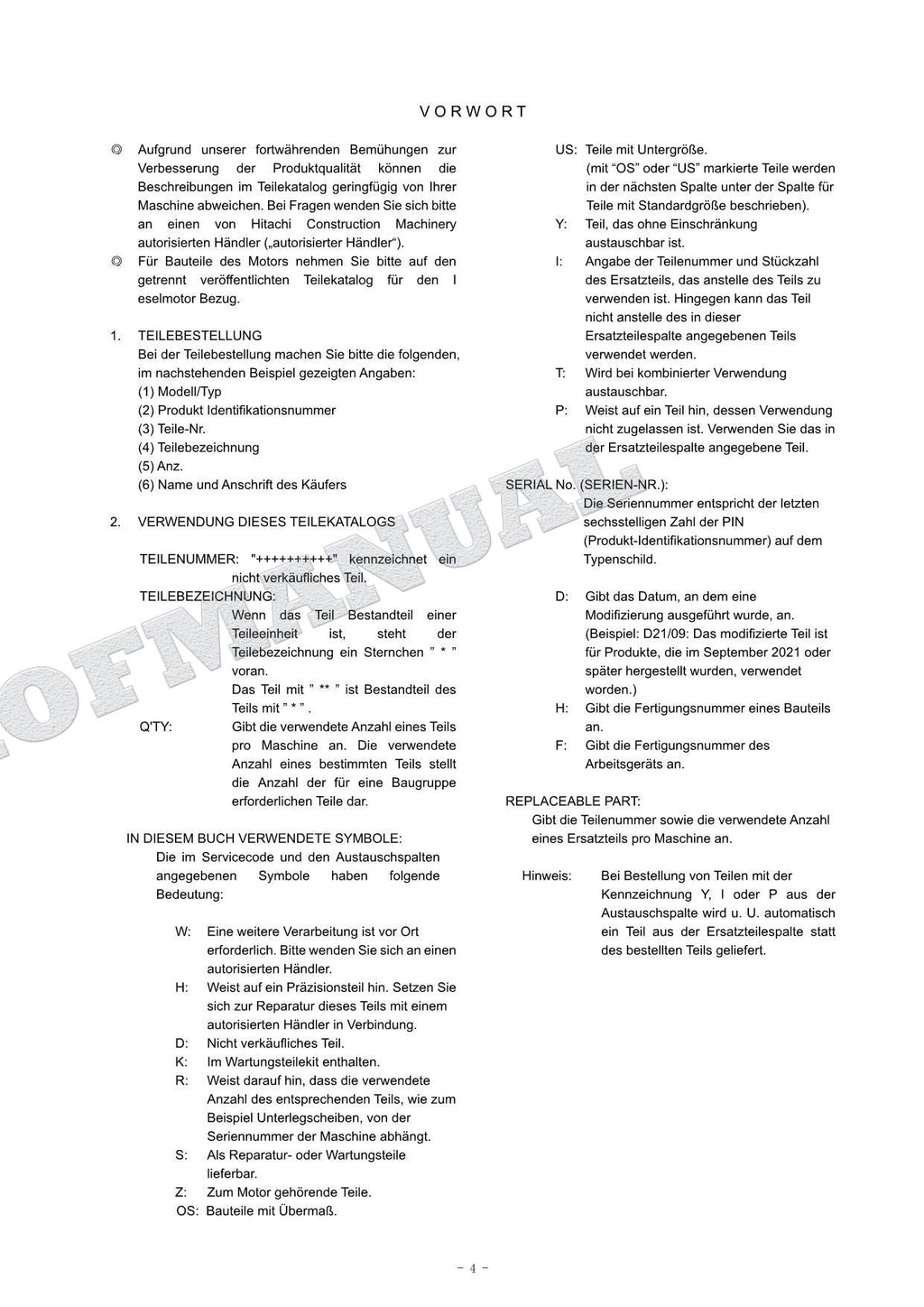 HITACHI ZAXIS ZX160LC-7 TURKEY Spec Excavator Parts Catalog Manual