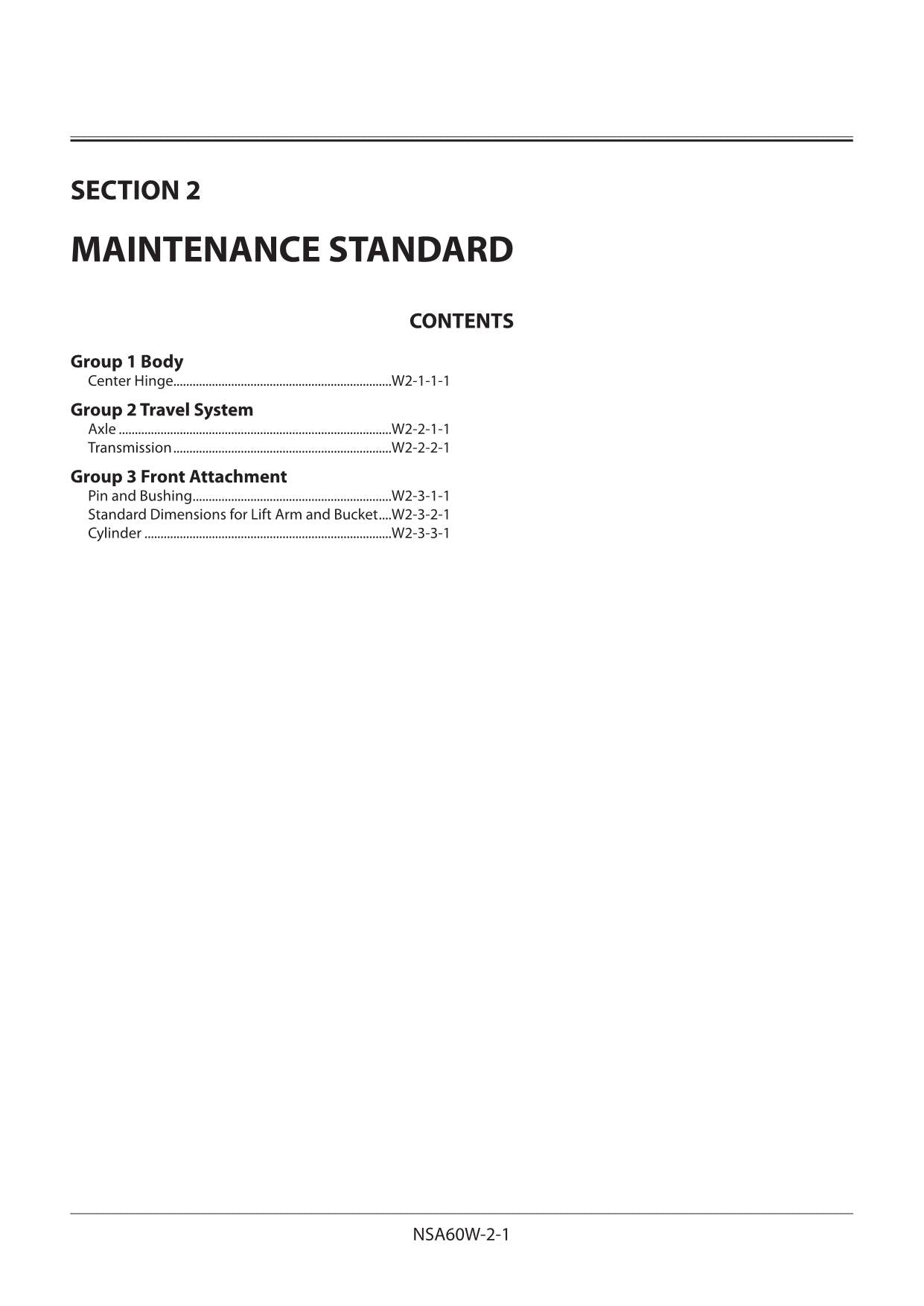 Hitachi ZW100-6 Wheel Loader Workshop Manual