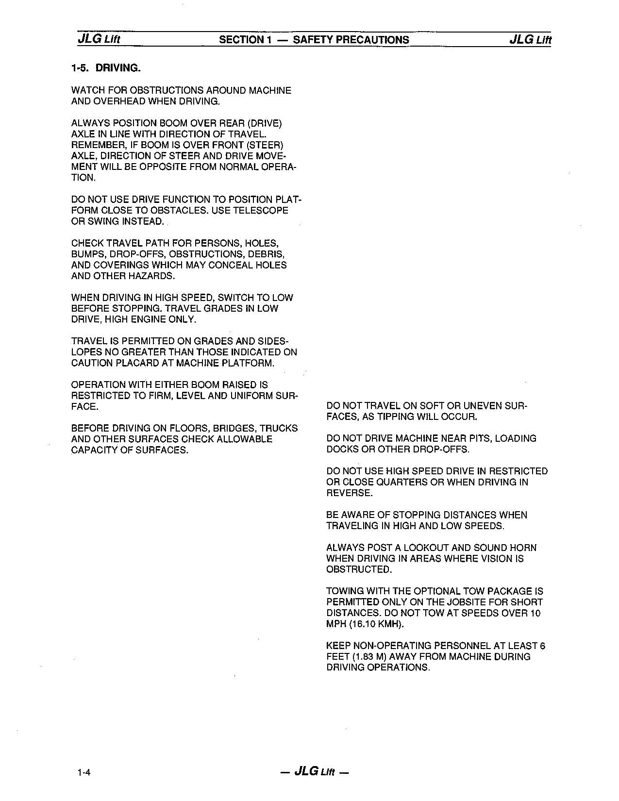Manual del operador de mantenimiento y operación de la plataforma elevadora JLG 34HA