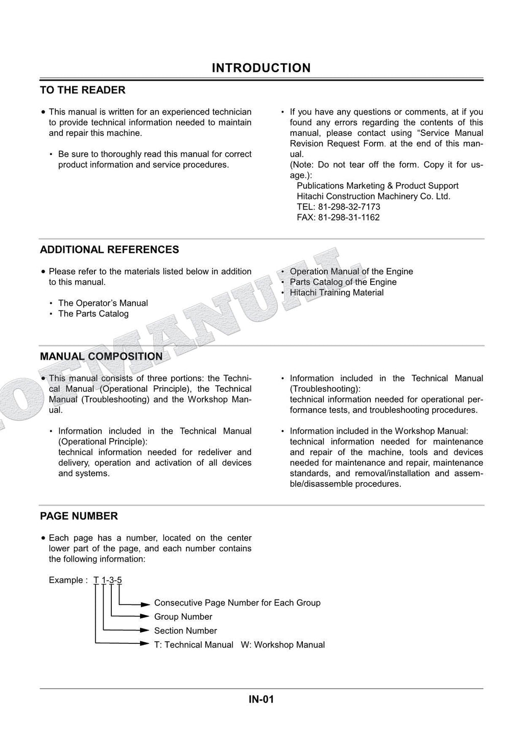 HITACHI EX350LCH-5 EX370-5 EX370HD-5 Excavator Service Repair Workshop manual