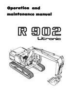 Liebherr R902 Litronic Excavator Operators manual serial 2001